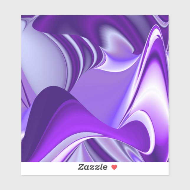 Pegatina Sueños del arcoiris de flores moradas (Hoja)