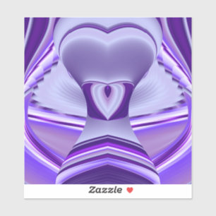 Pegatina Sueños del arcoiris de flores moradas