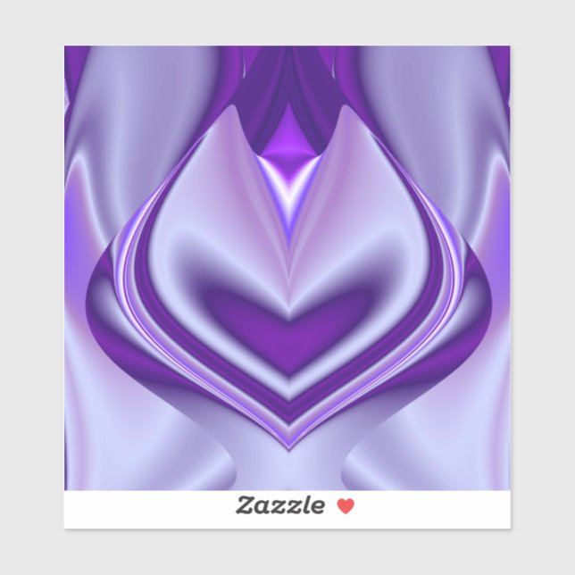 Pegatina Sueños del arcoiris de flores moradas (Hoja)