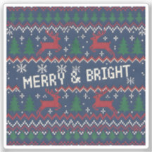 Suéter Feo de Navidad Alegre y Brillante