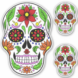 Pegatina Sugar Skull