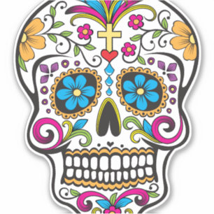 Pegatina Sugar Skull
