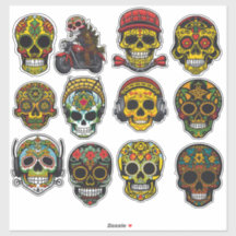 Sugar Skull Art 12 Piece Paquete de cosecha