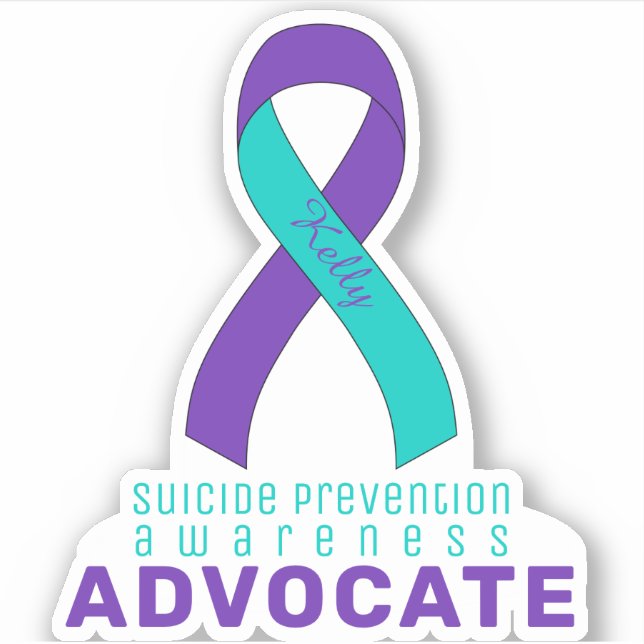 Pegatina Suicide Prevention Awareness Advocate Vinyl (Anverso)