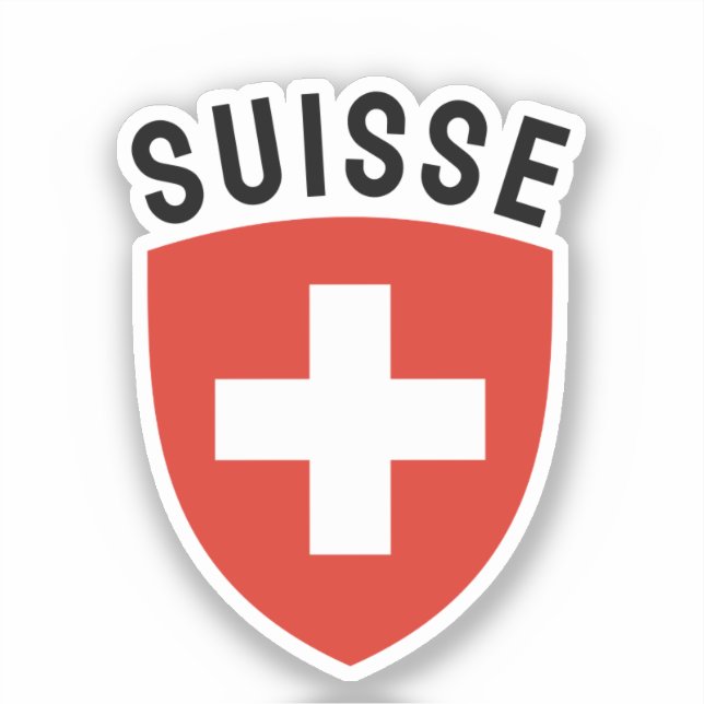 Pegatina Suisse (Suiza francófona) (Anverso)