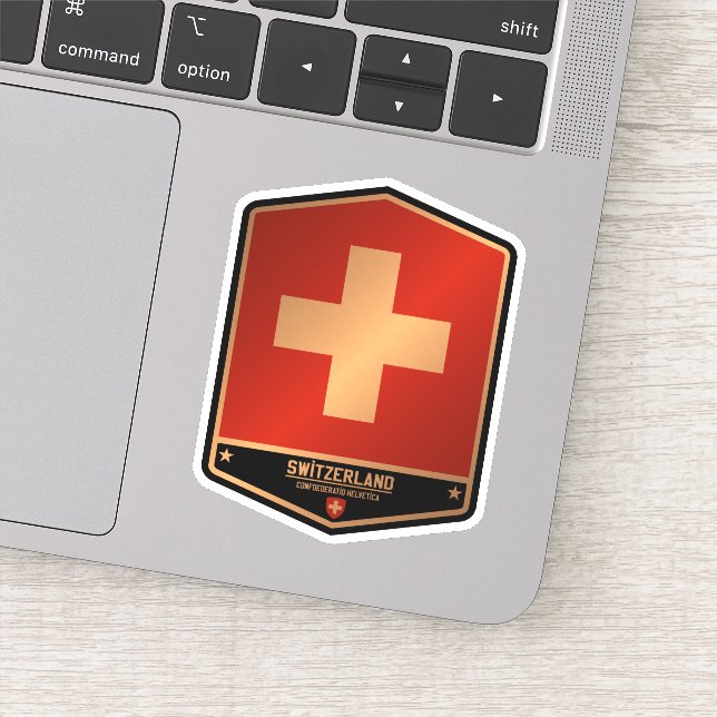 Pegatina Suiza (Detalle)