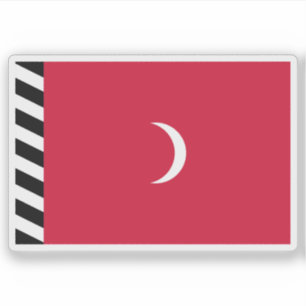 Pegatina Sultanato de la bandera de Maldivas (1926-1953)