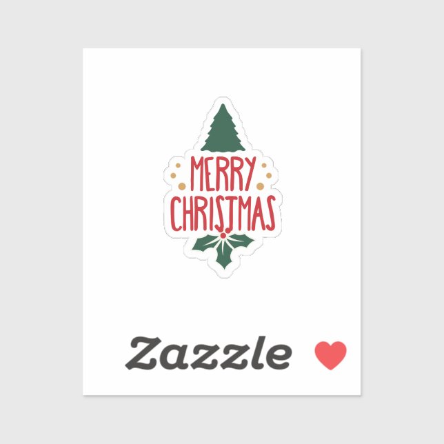 Pegatina Suministro escolar de navidad y navidad (Hoja)