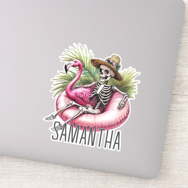 Pegatina Summerween Halloween Esqueleto Personalizado (Detalle)