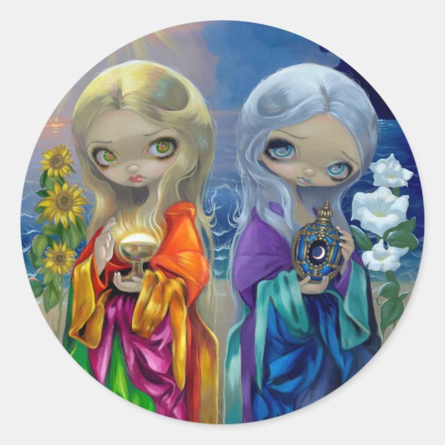 pegatina "Sun Child and Moon Child" (Anverso)