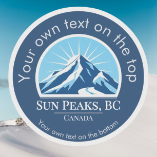 Pegatina Sun Peaks Columbia Británica Canadá