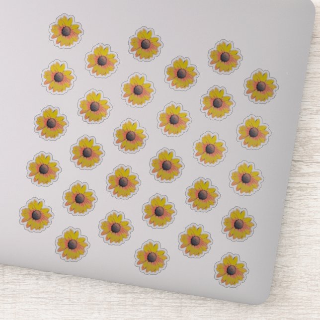Pegatina Sunflower Daisy Kiss Cut Stickers (Detalle)