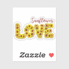 Pegatina Sunflower Love Vinyl Sticker