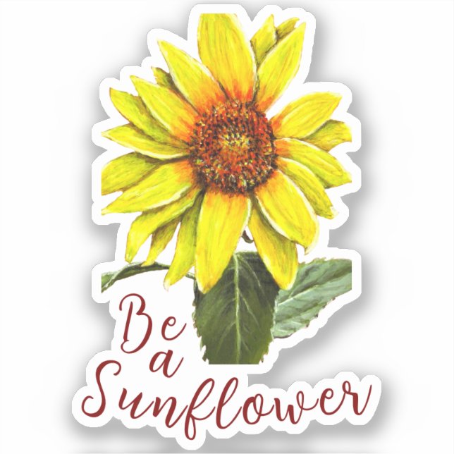 Pegatina Sunflower Vinyl Sticker (Anverso)