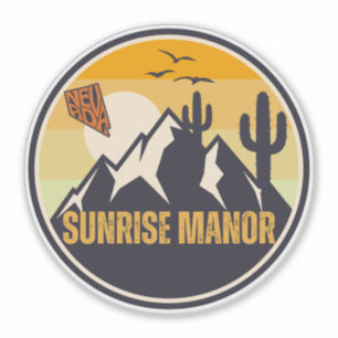 Pegatina Sunrise Manor, Nevada