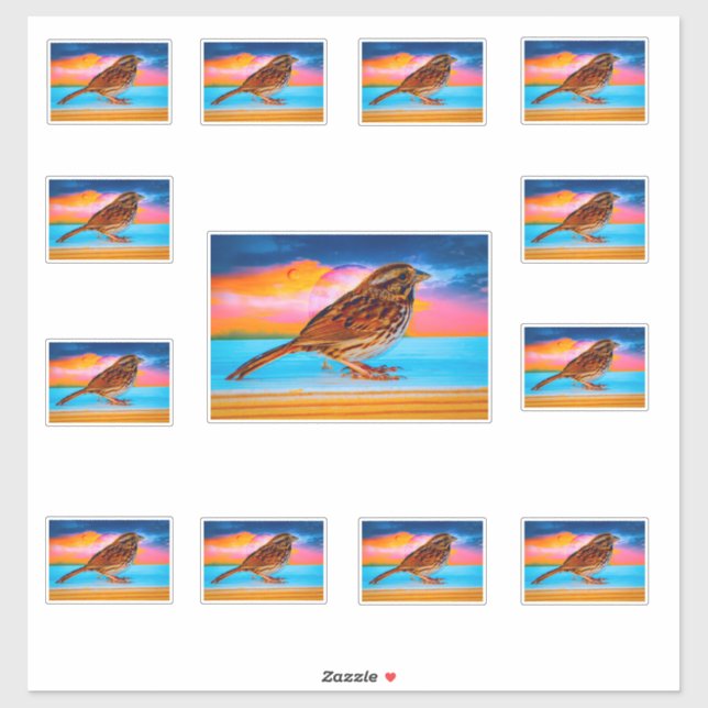 Pegatina Sunset Melody (Hoja)