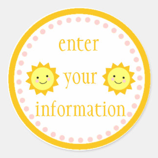 Pegatina Sunshine personalizado