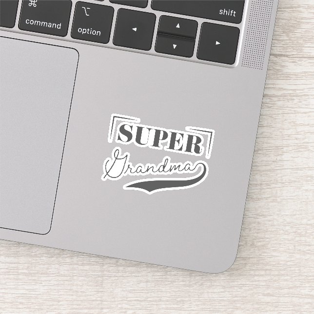 Pegatina Super Abuela (Detalle)