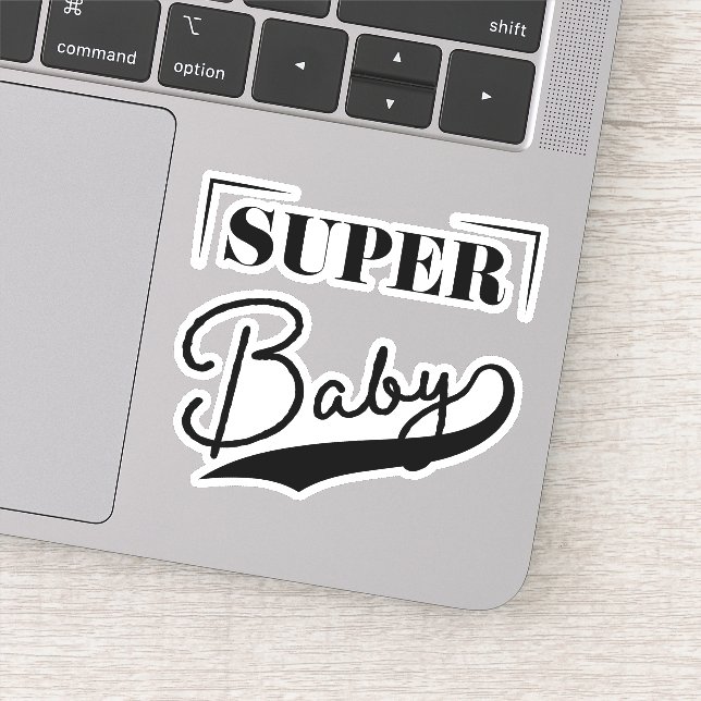 Pegatina Super Baby (Detalle)