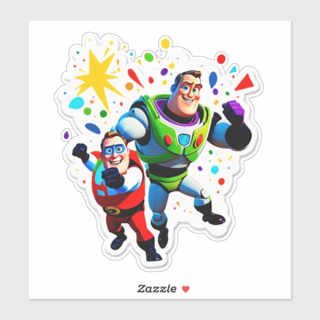 Pegatina Super Birthday Bash! (Hoja)