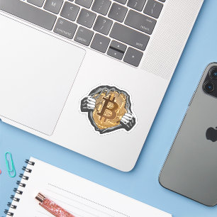 Pegatina Super héroe de Bitcoin
