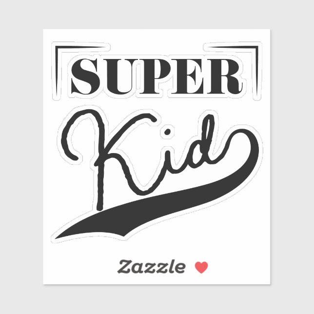 Pegatina Super Kid (Hoja)