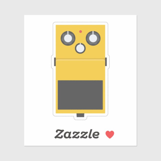 Pegatina Super Overdrive Effect Pedal (Hoja)