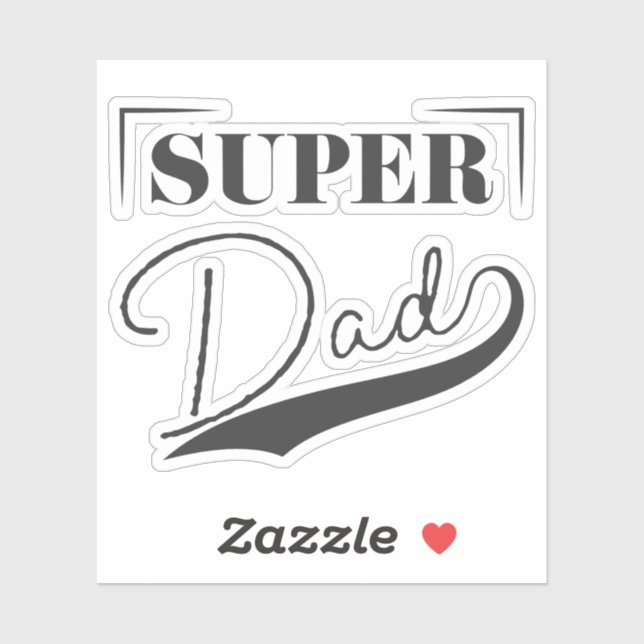 Pegatina Super Papá (Hoja)