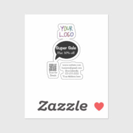 Pegatina super sale business discount scan QR code details 