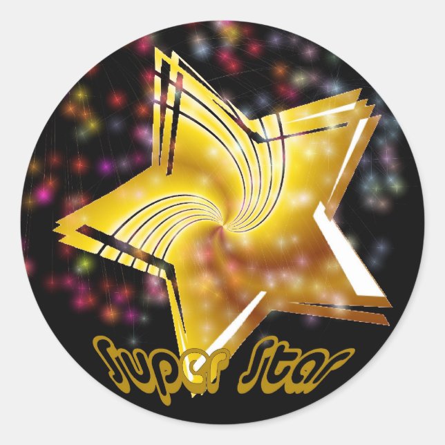 Pegatina Super Star (Anverso)