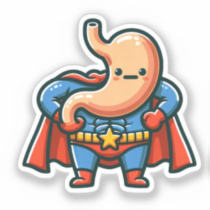 Pegatina Super Stomach