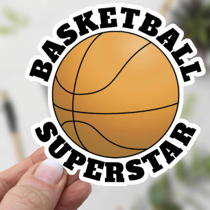 Pegatina Superestrella de baloncesto