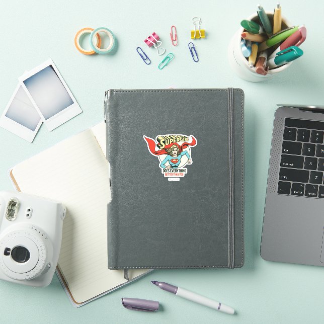 Pegatina Supergirl Hace Todo Mejor Que Tú (Funda para iPad)