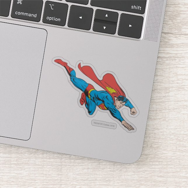 Pegatina Superman bucea bien (Detalle)