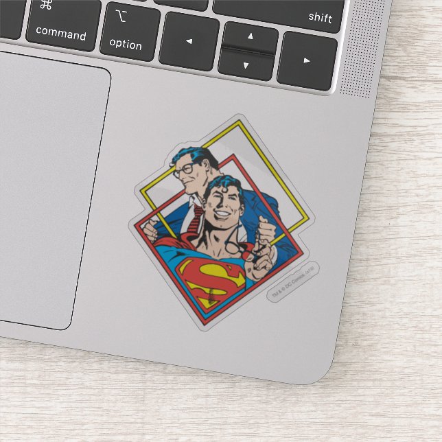 Pegatina Superman/Clark Kent (Detalle)