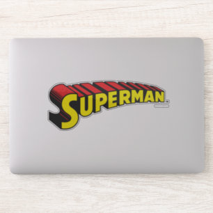 Pegatina Superman   Logo de las letras rojas amarillas