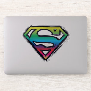 Pegatina Superman S-Shield   Logotipo del arco iris