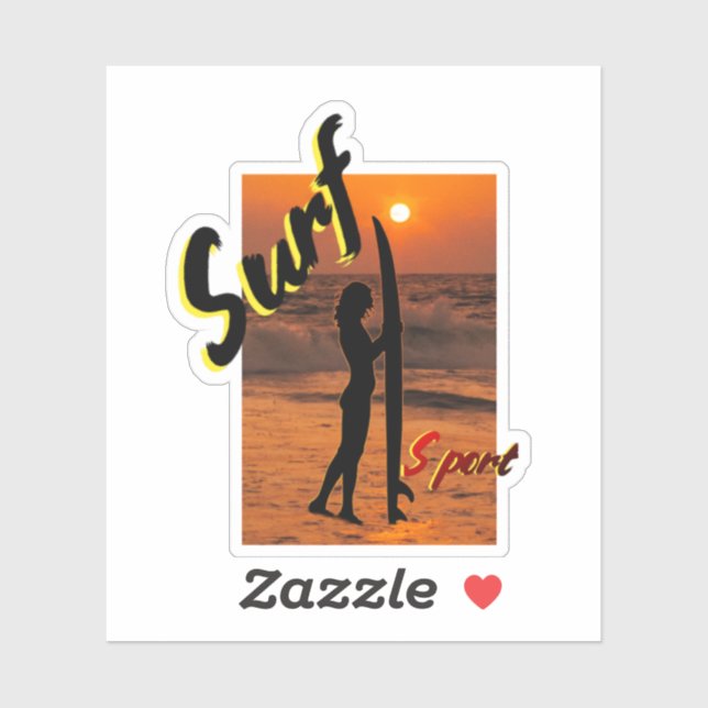 PEGATINA SURF (Hoja)