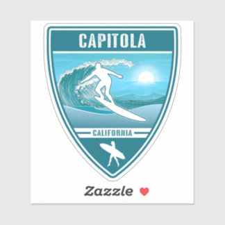 Pegatina Surf Capitola California