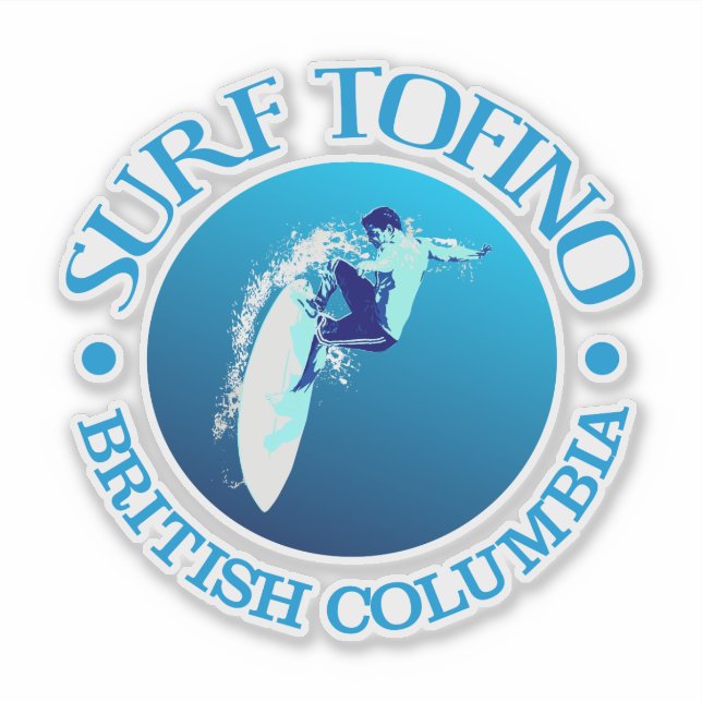 Pegatina Surf Tofino (Anverso)