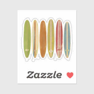 Pegatina Surfboards Vintage Retro Style Surfing