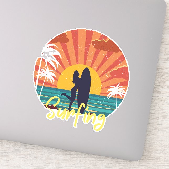 Pegatina Surfing (Detalle)