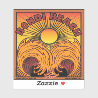 PEGATINA SURFING BONDI BEACH AUSTRALIA