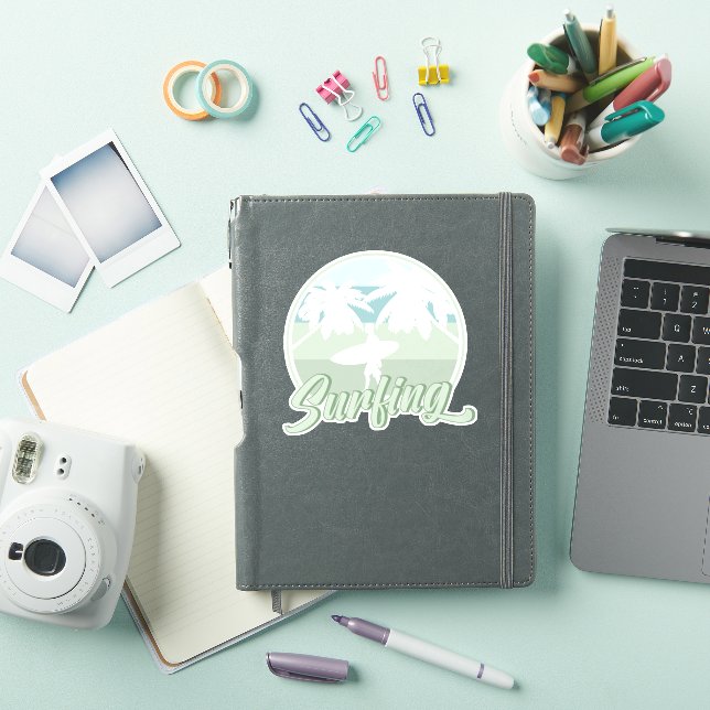 Pegatina Surfing Retro Surfboarding Surfer Gift (Funda para iPad)