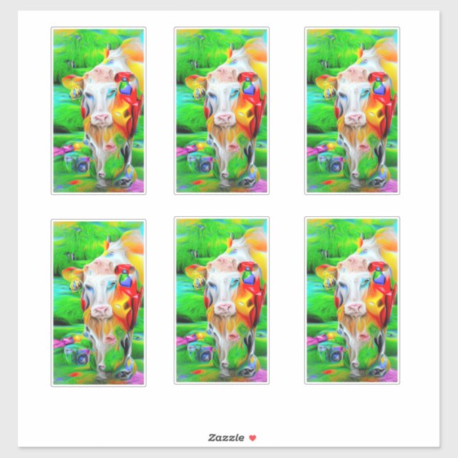 Pegatina Surreal Farm Art (Hoja)