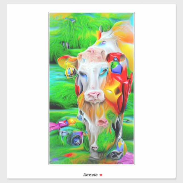 Pegatina Surreal Farm Art (Hoja)