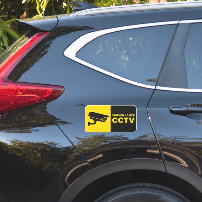 Pegatina Surveillance CCTV Logo - Bullet Camera (Lado del coche)