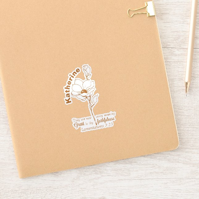 Pegatina Sus misericordias son el nuevo nombre personalizad (Cuaderno)