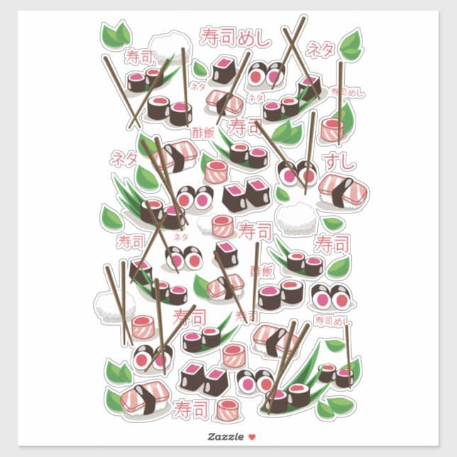 Pegatina Sushi (Hoja)