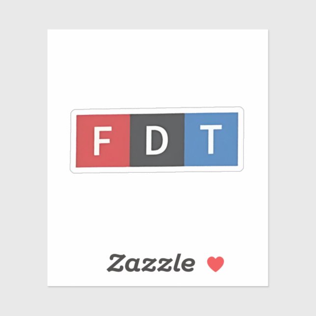 Pegatina Sutiles antidemócratas anti-Maga del FDT (Hoja)